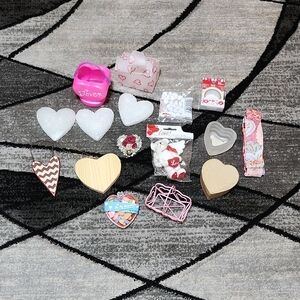 VINTAGE VALENTINES HEART SHAPED DECOR CRAFT DIY BUNDLE